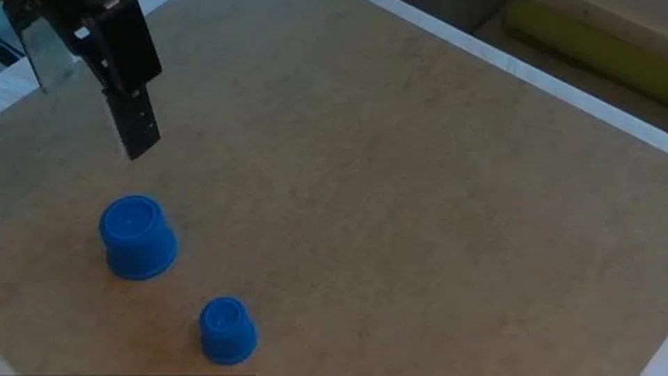 Scene camera: two blue cups on the table